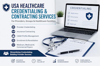 credential healthcare providers, groups, and facilities in the USA
