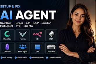 setup fix openclaw hermes ai agent n8n mcp obsidian multi agent vps mac mini