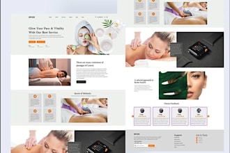 design spa website, beauty website, salon website, cosmetic website, med spa
