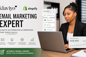 be your shopify klaviyo emai flow, SMS and whatsapp specialist