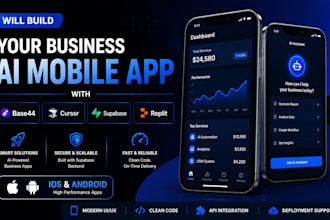 your business ai mobile app with base44 cursor supabase replit in IOS or andriod