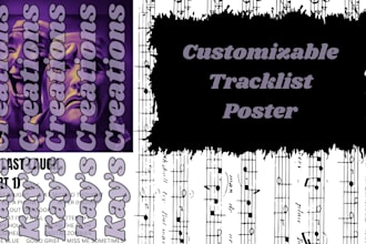turn your favorite music album into a printable poster