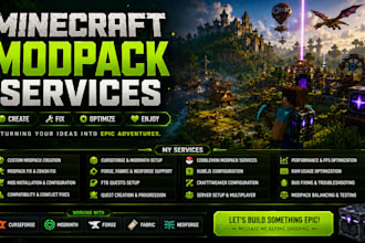 fix optimize minecraft modpacks mods quests curseforge modrinth and server setup