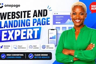 design onepage io landing page onepage io website