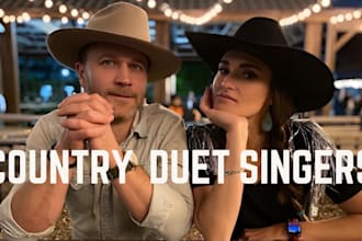 be your country singers, male and female duet vocals, songwriters
