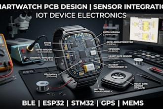 design smartwatch pcb, sensor integration and iot device electronics
