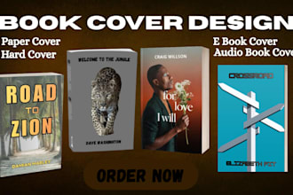 design custom book cover, ebook cover and KDP book cover design