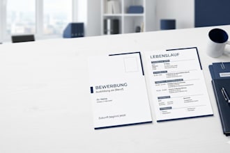 create your lebenslauf and deckblatt