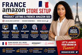 do france amazon store setup product listing and french amazon SEO translation