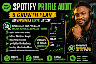 audit your spotify profile and create a growth plan