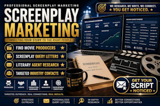 find and query producers, literary agent for moviescript and screenplay