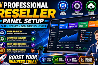 configure reseller panel, strong8k,trex panel, mega ott,dream4k with best server
