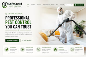 build redesign squarespace pest control website exterminator service website