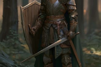 create a dnd art and d and d character for you