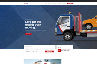 design wix vehicle towing roadside recovery website ev charging dealer website