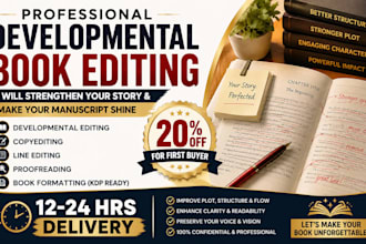 developmental edit, review beta reading, fiction novel book proofreading writing
