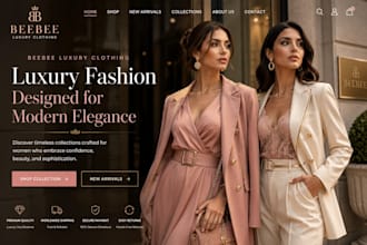design shopify clothing website, clothing shopify store