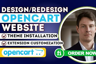 opencart ecommerce site customization, develop responsive opencart online store