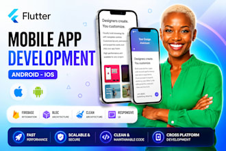 develop responsive flutter apps with firebase, bloc, and clean architecture
