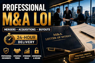 draft a professional merger acquisition letter of intent