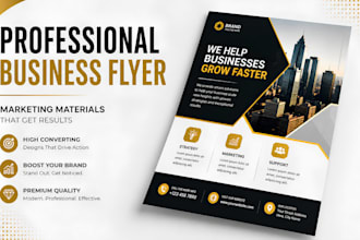 do flyer design, professional business flyers, party flyer or event flyer design
