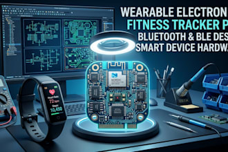 design wearable electronics, fitness tracker and bluetooth pcb