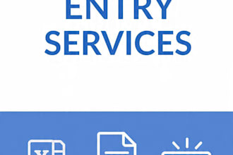 do data entry, excel data analysis and ms office work accurately