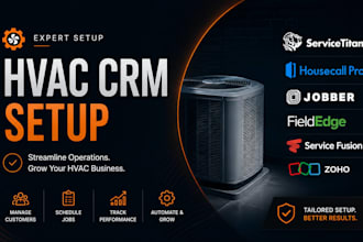 setup hvac crm servicetitan housecall pro jobber fieldedge service fusion zoho