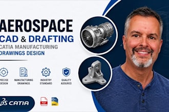 create aerospace cad, aerospace drafting, catia manufacturing drawings design