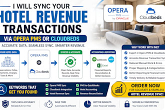 sync your hotel revenue transactions in opera pms or cloudbeds