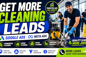 generate commercial cleaning leads house cleaning leads with google ads meta ads
