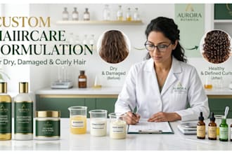 formulate haircare products for dry, damaged, and curly hair