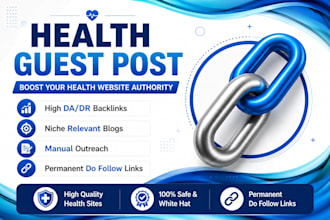 publish guest posts on health and wellness websites