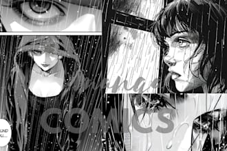 draw detailed nsfw manga pages manga illustration and anime character fanart