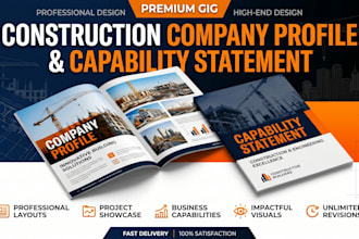 design a construction company profile capability statement and corporate