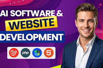 fix ai web application, ai website, ai software as full stack website developer