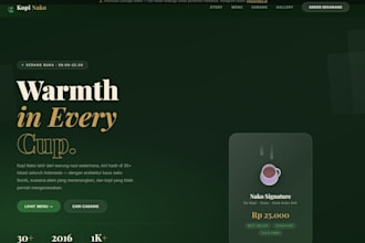 create a professional landing page for your business