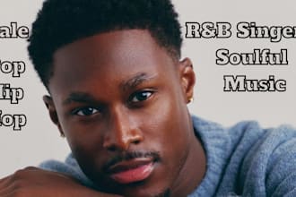 be your male rnb singer, pop male singer, afro house song, hip hop song, rapper