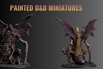 professionally paint custom dnd and tabletop miniatures