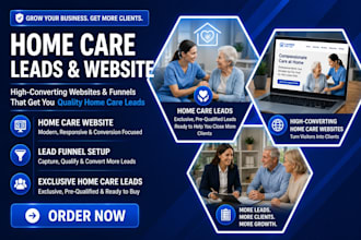 home care leads, senior care, elderly care google ads campaign home care website