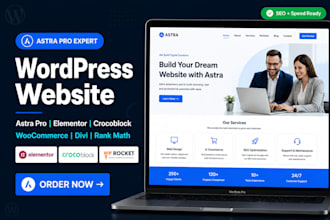 design astra elementor pro wordpress website install divi 5 crocoblock expert