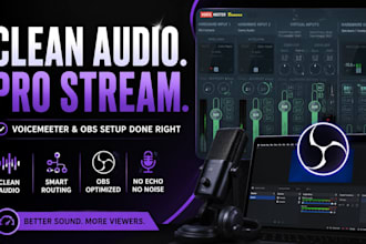 setup voicemeeter for crystal clear obs streaming audio