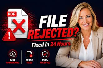 fix your rejected ingramspark or draft2digital PDF file in 24 hours