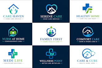 design home care, healthcare, medical logo home care website home care flyer