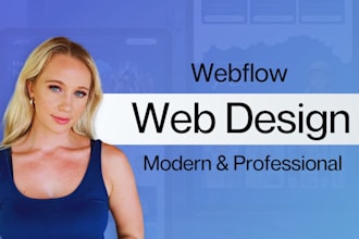 design and build a modern webflow website