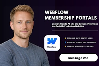 build webflow membership site with gated content automate webflow user dashboard