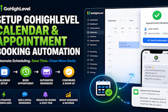 setup gohighlevel calendar and appointment booking automation