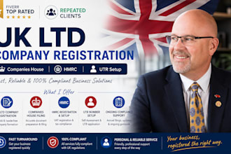 do UK ltd company registration, companies house, hmrc, utr setup