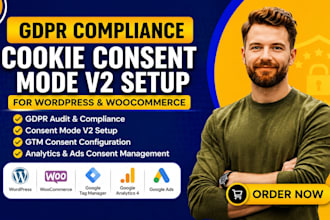 gdpr compliance, cookie consent mode v2 setup for wordpress woocommerce