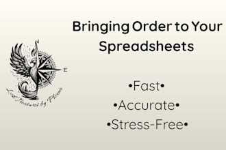 clean up your spreadsheet and organize your data